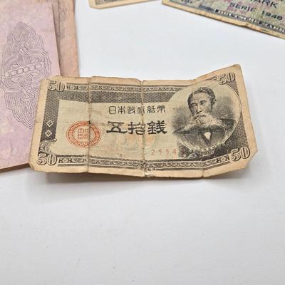 LOT 34: International Currency Collection - Coins and Paper Money Many Different Countries