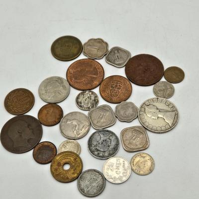 LOT 34: International Currency Collection - Coins and Paper Money Many Different Countries