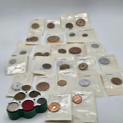 LOT 34: International Currency Collection - Coins and Paper Money Many Different Countries