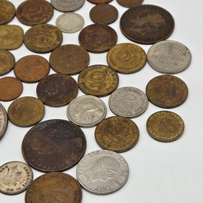 LOT 34: International Currency Collection - Coins and Paper Money Many Different Countries