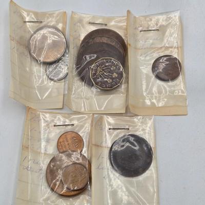 LOT 34: International Currency Collection - Coins and Paper Money Many Different Countries