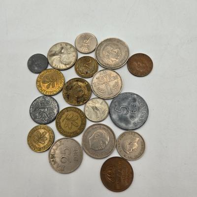 LOT 34: International Currency Collection - Coins and Paper Money Many Different Countries