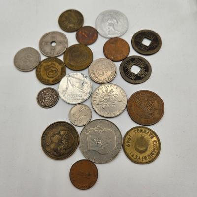 LOT 34: International Currency Collection - Coins and Paper Money Many Different Countries