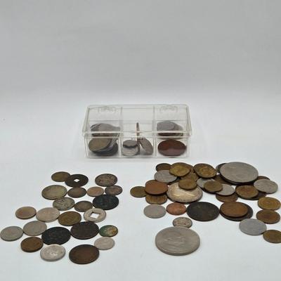 LOT 34: International Currency Collection - Coins and Paper Money Many Different Countries