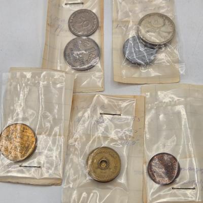 LOT 34: International Currency Collection - Coins and Paper Money Many Different Countries