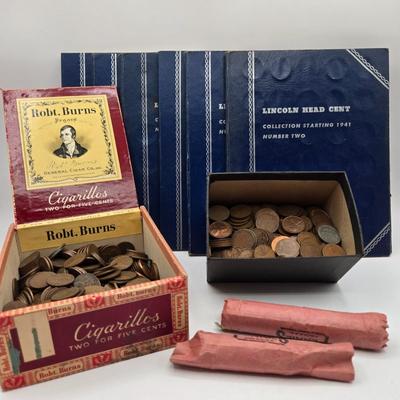 LOT 36:Big Penny Collection - Wheat Pennies and More
