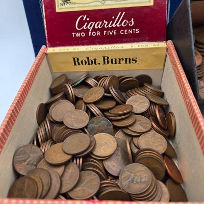 LOT 36:Big Penny Collection - Wheat Pennies and More