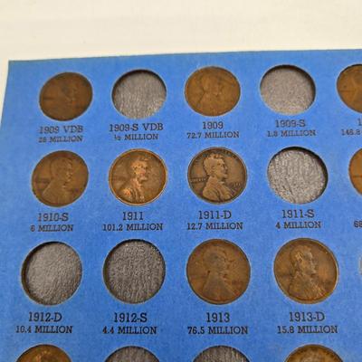 LOT 36:Big Penny Collection - Wheat Pennies and More