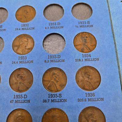 LOT 36:Big Penny Collection - Wheat Pennies and More