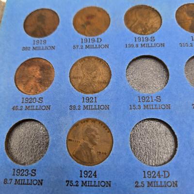 LOT 36:Big Penny Collection - Wheat Pennies and More