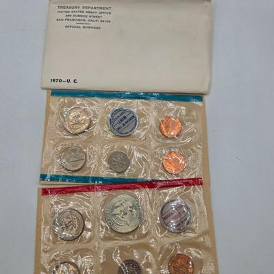 LOT 37: U.S. Mint Uncirculated Coin Sets 1968 (in Sealed Envelope), 1970, & 1972 and 1965 Special Mint Set