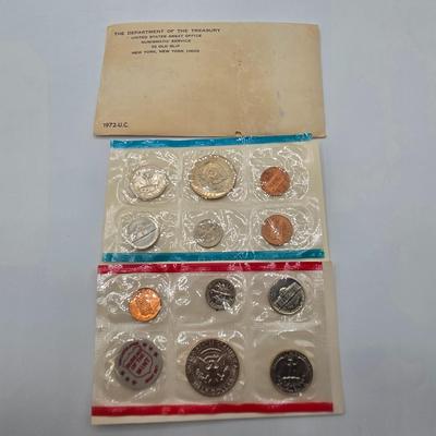 LOT 37: U.S. Mint Uncirculated Coin Sets 1968 (in Sealed Envelope), 1970, & 1972 and 1965 Special Mint Set