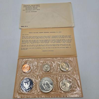 LOT 39: U.S. Mint Uncirculated Coin Sets from 1968 (in Sealed Envelope) , 1970, & 1973 and Special Mint Set from 1965