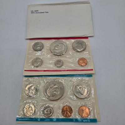 LOT 39: U.S. Mint Uncirculated Coin Sets from 1968 (in Sealed Envelope) , 1970, & 1973 and Special Mint Set from 1965