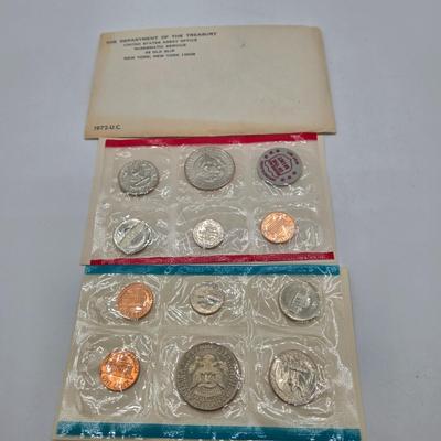 LOT 40: U.S. Mint Uncirculated Coin Sets from 1969, 1972, & 1975, and Special Mint Set from 1965