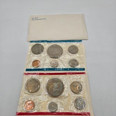 LOT 40: U.S. Mint Uncirculated Coin Sets from 1969, 1972, & 1975, and Special Mint Set from 1965