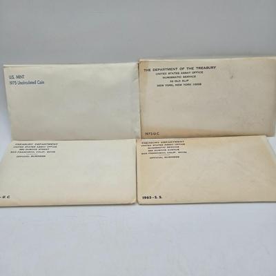 LOT 40: U.S. Mint Uncirculated Coin Sets from 1969, 1972, & 1975, and Special Mint Set from 1965