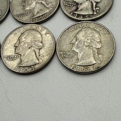 LOT 45: 90% Silver Quarters (40)