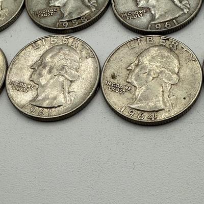 LOT 45: 90% Silver Quarters (40)