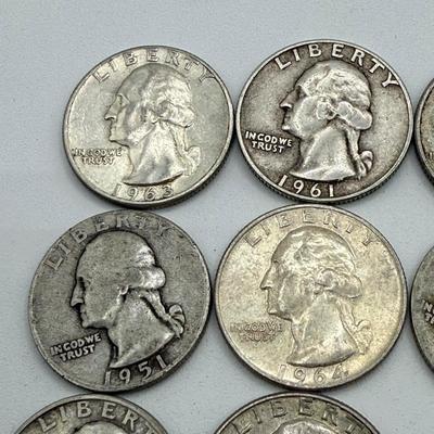 LOT 46: 90% Silver Quarters (40)