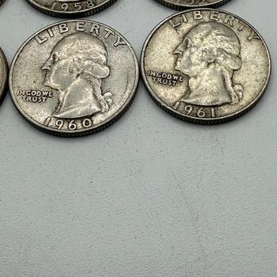 LOT 46: 90% Silver Quarters (40)