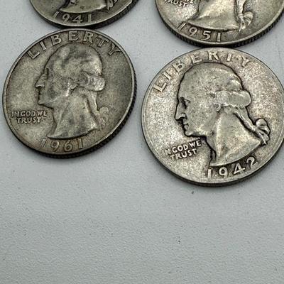 LOT 47: 90% Silver Quarters (40)