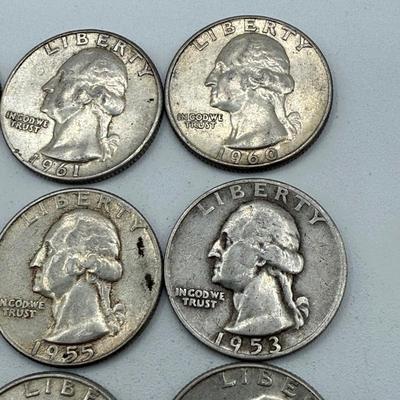 LOT 47: 90% Silver Quarters (40)