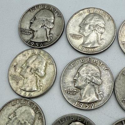 LOT 47: 90% Silver Quarters (40)