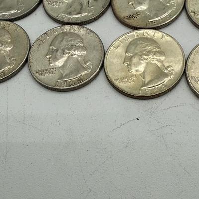 LOT 53: 90% Silver Quarters (37)