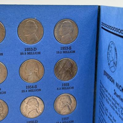 LOT 54: 4 Jefferson Nickel Collection Booklets (Incomplete) (3 Booklets: Starting 1938, 1 Booklet 1938-1961 Number One)