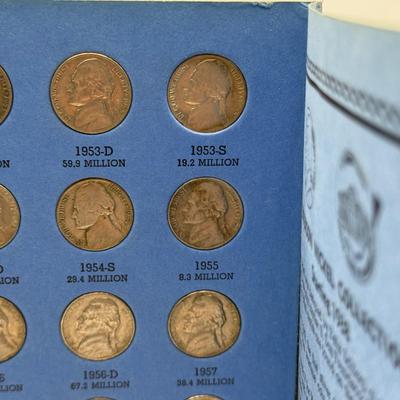 LOT 54: 4 Jefferson Nickel Collection Booklets (Incomplete) (3 Booklets: Starting 1938, 1 Booklet 1938-1961 Number One)