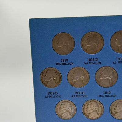 LOT 54: 4 Jefferson Nickel Collection Booklets (Incomplete) (3 Booklets: Starting 1938, 1 Booklet 1938-1961 Number One)