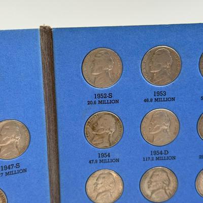 LOT 54: 4 Jefferson Nickel Collection Booklets (Incomplete) (3 Booklets: Starting 1938, 1 Booklet 1938-1961 Number One)