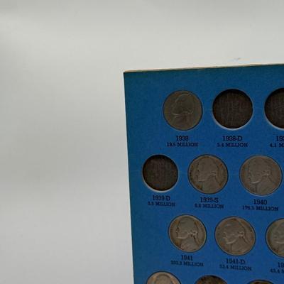 LOT 54: 4 Jefferson Nickel Collection Booklets (Incomplete) (3 Booklets: Starting 1938, 1 Booklet 1938-1961 Number One)