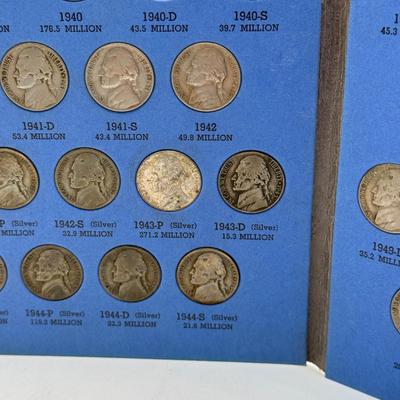 LOT 54: 4 Jefferson Nickel Collection Booklets (Incomplete) (3 Booklets: Starting 1938, 1 Booklet 1938-1961 Number One)