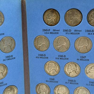 LOT 54: 4 Jefferson Nickel Collection Booklets (Incomplete) (3 Booklets: Starting 1938, 1 Booklet 1938-1961 Number One)