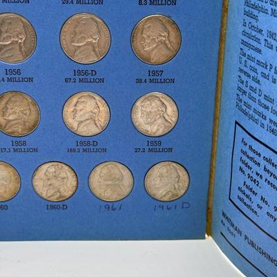 LOT 54: 4 Jefferson Nickel Collection Booklets (Incomplete) (3 Booklets: Starting 1938, 1 Booklet 1938-1961 Number One)