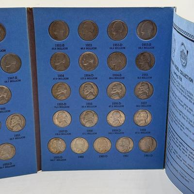 LOT 54: 4 Jefferson Nickel Collection Booklets (Incomplete) (3 Booklets: Starting 1938, 1 Booklet 1938-1961 Number One)
