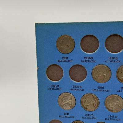 LOT 54: 4 Jefferson Nickel Collection Booklets (Incomplete) (3 Booklets: Starting 1938, 1 Booklet 1938-1961 Number One)