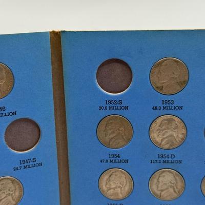 LOT 54: 4 Jefferson Nickel Collection Booklets (Incomplete) (3 Booklets: Starting 1938, 1 Booklet 1938-1961 Number One)
