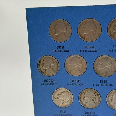 LOT 54: 4 Jefferson Nickel Collection Booklets (Incomplete) (3 Booklets: Starting 1938, 1 Booklet 1938-1961 Number One)