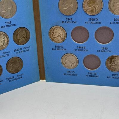 LOT 54: 4 Jefferson Nickel Collection Booklets (Incomplete) (3 Booklets: Starting 1938, 1 Booklet 1938-1961 Number One)