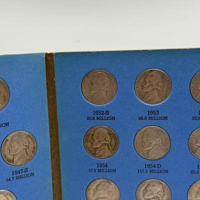 LOT 54: 4 Jefferson Nickel Collection Booklets (Incomplete) (3 Booklets: Starting 1938, 1 Booklet 1938-1961 Number One)