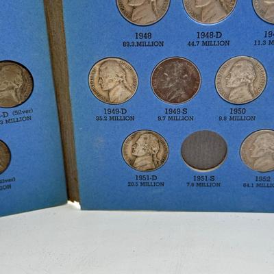LOT 54: 4 Jefferson Nickel Collection Booklets (Incomplete) (3 Booklets: Starting 1938, 1 Booklet 1938-1961 Number One)