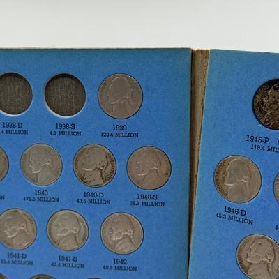 LOT 54: 4 Jefferson Nickel Collection Booklets (Incomplete) (3 Booklets: Starting 1938, 1 Booklet 1938-1961 Number One)