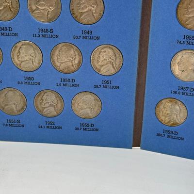 LOT 54: 4 Jefferson Nickel Collection Booklets (Incomplete) (3 Booklets: Starting 1938, 1 Booklet 1938-1961 Number One)