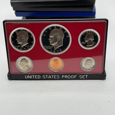 LOT 58: Collection of U.S. Proof Sets (1975, 1976, 1977, 1979, 1981, 1982, 1983)