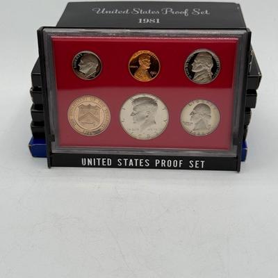 LOT 58: Collection of U.S. Proof Sets (1975, 1976, 1977, 1979, 1981, 1982, 1983)