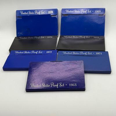 LOT 60: 1968-1974 U.S. Proof Sets