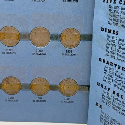 LOT 75: Liberty Head Nickel Collection Booklet (Incomplete) & Assortment of Liberty Head Nickels Not in Booklet